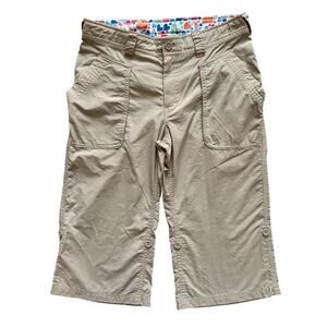 North Face Pants Girls Large Roll Tab Capri Adjustable Nylon Outdoor Hiking